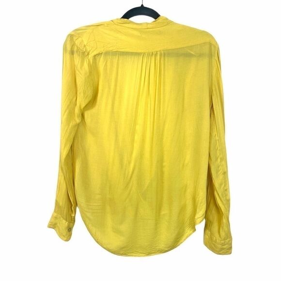 Zara Woman sheer deep V crossover blouse - Picture 4 of 7